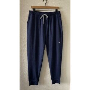 Rhoback Delta Performance Joggers Mens Large Blue Athletic Stretch Tapered Pants